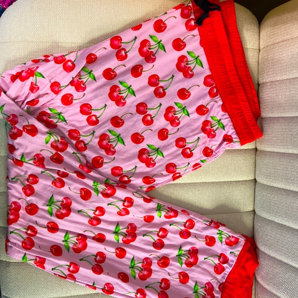 NWOT/EUC Lev Baby Mama Bamboo Lounge Pants in the CUTEST 🍒 PRINT Size XL - Picture 5 of 8